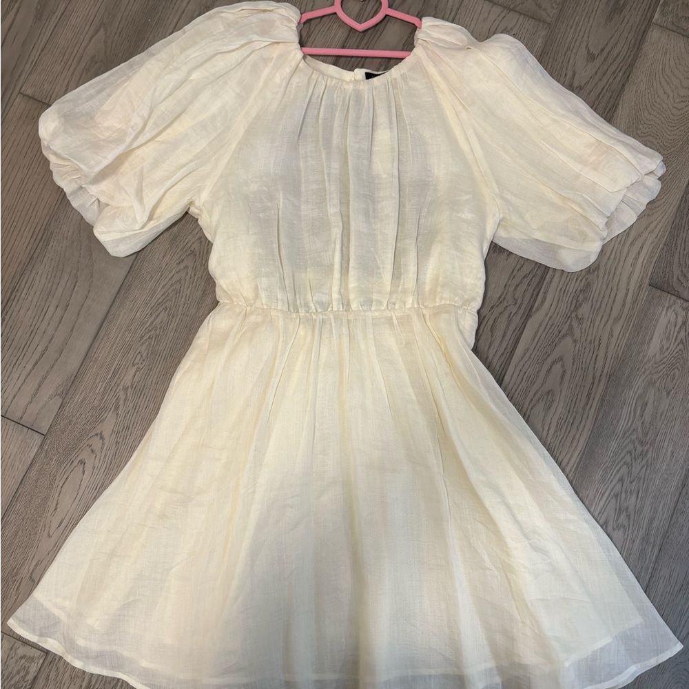Banana Republic Cream Backless Dress